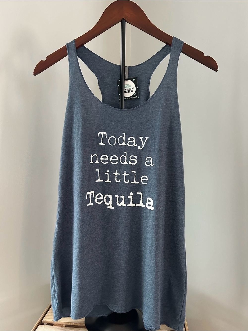 NWT Racerback Tank “Today needs a little tequila"
